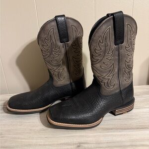 Ariat Black and Gray Cowboy Boots